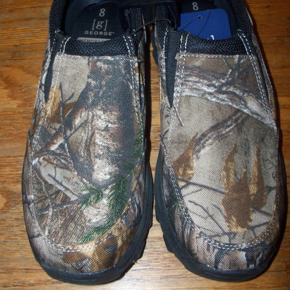 Mens Size 8 Realtree Camouflage Slip On Mule Mud
